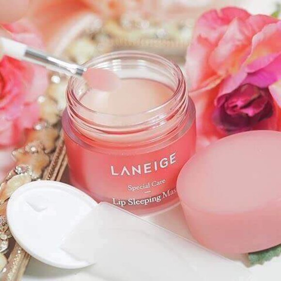 LANEIGE LIP SLEEPING MASK EX BERRY 0.7 oz / 20 g Kawaii K-BEAUTY Lip Gloss PINK - Picture 8 of 11